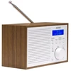 Kompaktiškas DAB+/FM radijas Denver DAB-46, rudas ir baltas