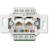 Kompiuterinis lizdas JUNG EPUAE8-8UPOK6US (CAT 6, 2xRJ45)