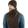Solier NORDIS 100% vilnonis unisex šalikas, tamsiai ruda