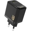 Dudao A28C 45W GaN laidinis įkroviklis + USB-C kabelis – juodos spalvos