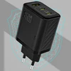 Dudao A29C 65W GaN laidinis įkroviklis + USB-C kabelis – juodos spalvos