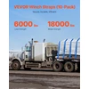 VEVOR Keltuvų diržai 10,2 cm x 9,1 m, mėlyni (10 vnt.)