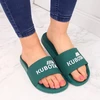 Kubota paprastos žalios baseino šlepetės