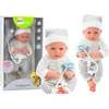 Lean Toys Lėlytė su dryžuotais drabužiais ir priedais, 35 cm