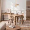 Kvadratinis išskleidžiamas stalas 80–160 cm, Artisan ąžuolo spalvos