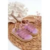 Kvapnūs vaikiški sandalai su Velcro užsegimu ZAXY NN385020, violetinės spalvos