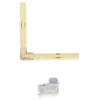 L formos sujungimas, skirtas 8mm LED COB juostai