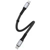 USB-C į USB-C Dudao 100 W PD 0.23 m laidas (juodas)