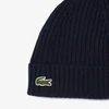Lacoste Briaunota vilnos kepurė Tamsiai mėlyna - RB0001-166