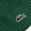 Lacoste Vilnonė briaunota kepuraitė Žalia - RB0001-132