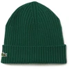 Lacoste Vilnonė briaunota kepuraitė Žalia - RB0001-132