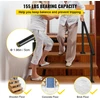 VEVOR Laiptų turėklų komplektas 5 FT, juodas aliuminis