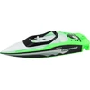 Lean Toys Nuotoliniu būdu valdomas RC kateris baltai-žalias 15 cm