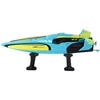Lean Toys Turkio ir geltonos spalvos RC valdomas vandens laivas