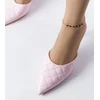 Lambert rožinės dygsniuotos stiletto šlepetės