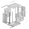 Lanberg prie sienos montuojama rack spintelė 19" 12U 600x450 su perforuotomis durelėmis