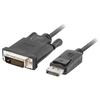 LANBERG CA-DPDV-10CU-0018-BK kabelis DisplayPort M V1.2->DVI-D M 24+1 1.8m Juodas DUAL LINK