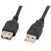 LANBERG CA-USBE-10CC-0018-BK extension cable USB 2.0 AM-AF 1.8m juodas