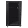 LANBERG FF01-6622-12B laisvai pastatomas stovas 19 savaime surenkamas plokščias paketas 22U/ 600x600mm juodas