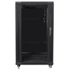 LANBERG FF01-6622-12B laisvai pastatomas stovas 19 savaime surenkamas plokščias paketas 22U/ 600x600mm juodas