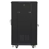 LANBERG FF01-6622-12B laisvai pastatomas stovas 19 savaime surenkamas plokščias paketas 22U/ 600x600mm juodas