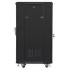 LANBERG FF01-6622-12B laisvai pastatomas stovas 19 savaime surenkamas plokščias paketas 22U/ 600x600mm juodas