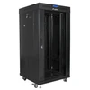 Lanberg grindų pastatoma rack spintelė 19" 22U 600x600 juoda stiklinės durys LCD V2