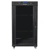 Lanberg grindų pastatoma rack spintelė 19" 22U 600x600 juoda stiklinės durys LCD V2