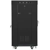 Lanberg grindų pastatoma rack spintelė 19" 22U 600x600 juoda stiklinės durys LCD V2