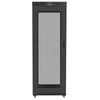 LANBERG FF01-8027-23BL laisvai pastatomas stovas 19 colių savaime surenkamas plokščias paketas 27U/800x1000mm juodas tinklinės durys LCD