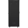 LANBERG FF01-8027-23BL laisvai pastatomas stovas 19 colių savaime surenkamas plokščias paketas 27U/800x1000mm juodas tinklinės durys LCD