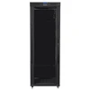 LANBERG laisvai pastatomas stelažas 19 colių spintelė 42U 800x800 stiklinių durų LCD butas juodas