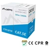 LANBERG LAN kabelis SFTP kat.5e 305m solid CU CPR fluke perduotas pilkas