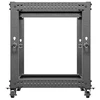 Lanberg Open Rack 12U 600x600-1100 reguliuojamas juoda