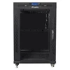 LANBERG pastatoma serverinė spinta 19" 15U 600x800, stiklinės durys, LCD ekranas, juoda, FF01-6815-12BL (išrinkta)