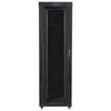 LANBERG laisvai pastatomas stelažas 19 colių spintelė 42U 800x1200 stiklinės durys LCD butas juodas