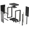 Lanberg stovima 19" 24U 600x800 juoda spinta su stiklinėmis LCD durimis V2