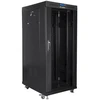 LANBERG laisvai pastatomas stelažas 19 colių spintelė 27U 600x600 stiklinių durų LCD butas juodas
