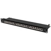 LANBERG patch panel 24 port 1U cat.7 FTP juodas