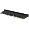 LANBERG patch panel 24 port 1U cat.7 FTP juodas