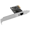 Ausinės LANBERG PCI-E 1X RJ45 1Gb tinklo plokštė RTL8111C LOW PROFILE PCE-1GB-201