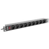 LANBERG PDU-09E-0300-BK PDU 1U 16A 9 sockets uni-schuko 3m Juodas