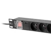 LANBERG stovas PDU Pro 19 colių 1U 16A 7x Shuko 2m pėdos
