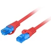 LANBERG patchcord kat.6A FTP LSZH CCA 1m raudona