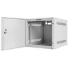 LANBERG Rack spintelė 10 colių sieninis laikiklis 4U 280x310 pilkas su metalinėmis durelėmis butas paketas