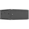 Lanberg Sieninė instaliacinė spintelė 19" 4U 600X600 | WF01-6604-00B | Juodas