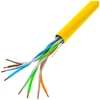 LANBERG LAN kabelis UTP 100Mb/s 305m kietas CCA geltonas