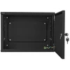 Lanberg | Rack spintelė 19" prie sienos montuojama 4U+3U/540x200 žemo profilio | WAF1-5203-04-00B | Juodas