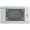 LANBERG WF02-6606-10S sieninis dvigubos sekcijų stelažas 19 colių plokščias paketas 6U/600x600mm pilkas