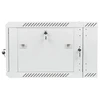 LANBERG WF02-6606-10S sieninis dvigubos sekcijų stelažas 19 colių plokščias paketas 6U/600x600mm pilkas